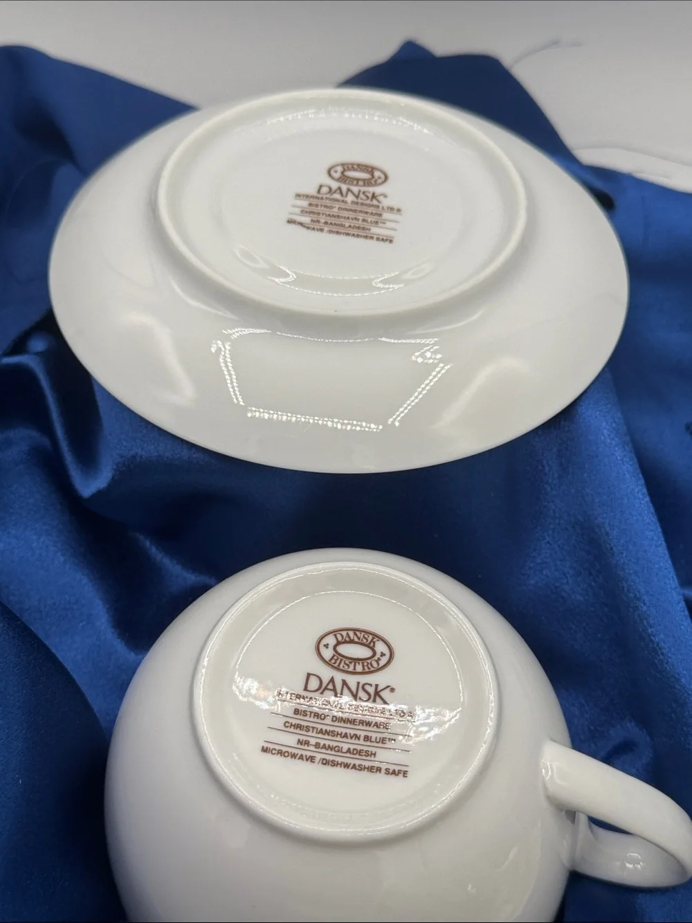 Jumbo Dansk Bistro Coffee Cup and Saucer Set